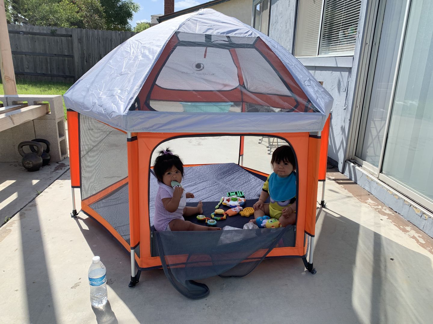 Love this popup play yard! Opened it up and used it the moment it