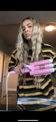 Customer photo review of Mermade Hair Waver - Pink - 32mm