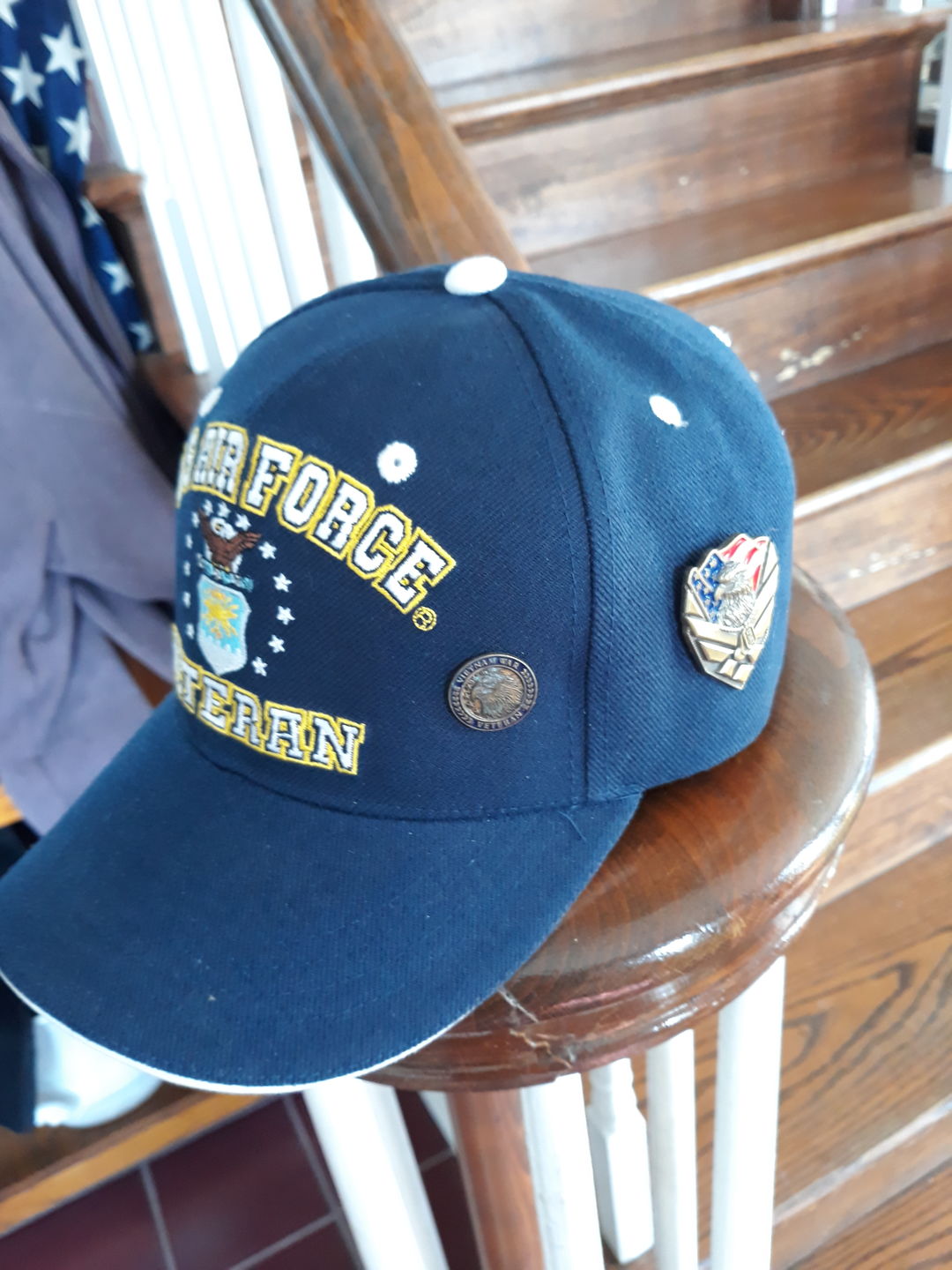 Customer photo review of US Air Force Veteran Pin