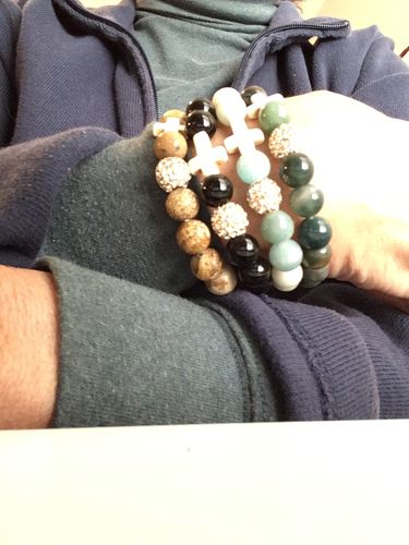 Customer photo review of ' Thou Art With Me ' Bracelets