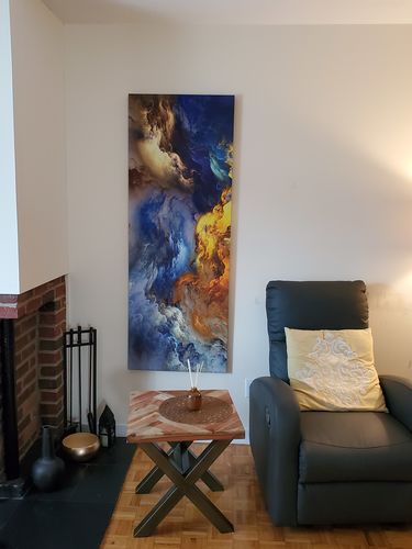 Customer photo review of 'Faith' Framed Canvas (64" x 24")