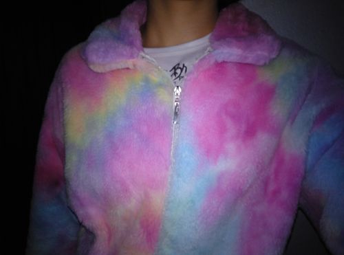 rainbow teddy bear jacket