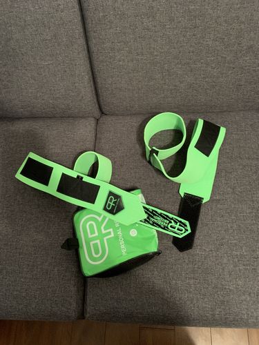 Customer photo review of Personal Record Heavy Duty Premium Elbow Wraps PR903 - Neon