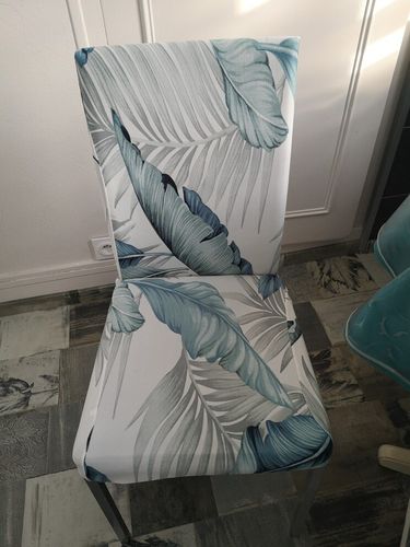 Customer photo review of Housse De Chaise Motif Extensible