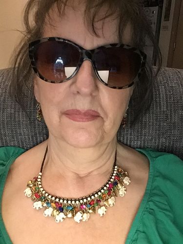 Customer photo review of Bohemian Vintage Elephant Pendant Beach Necklace