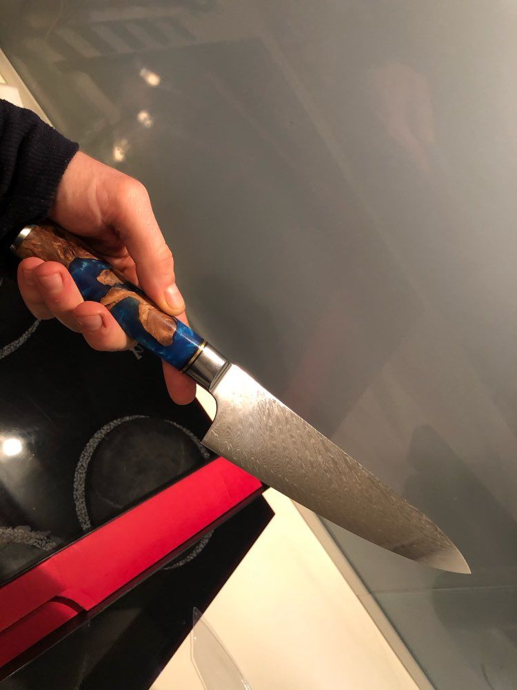 Customer photo review of Japanisches Damast Chef Messer