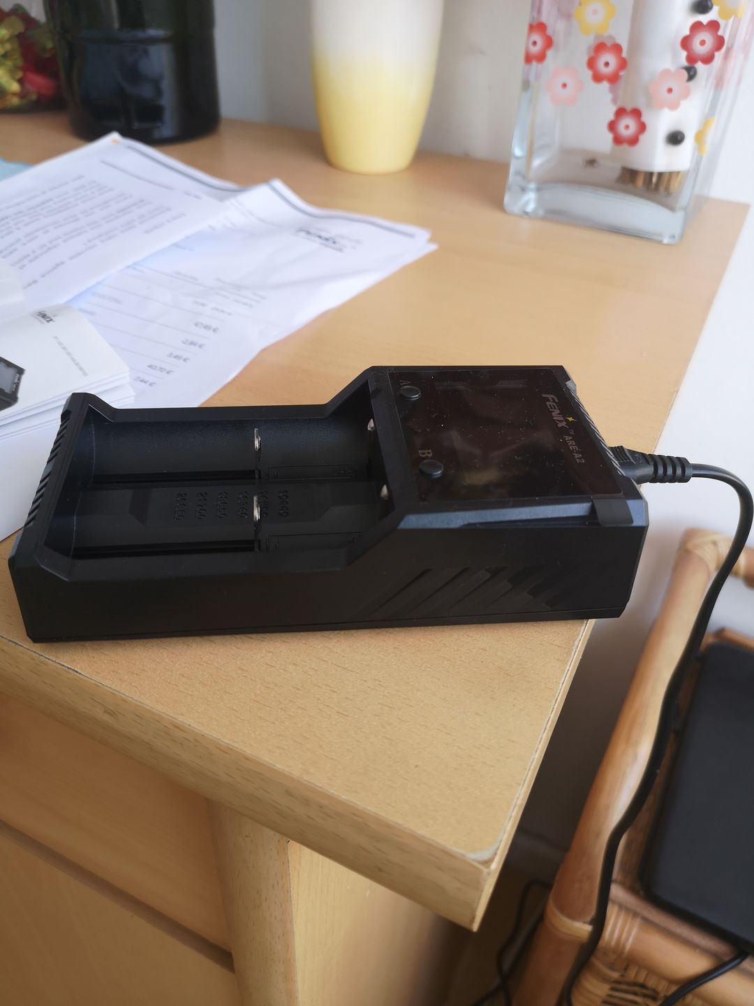 Customer photo review of Fenix ARE-A2 - Chargeur de batterie intelligent à 2 canaux