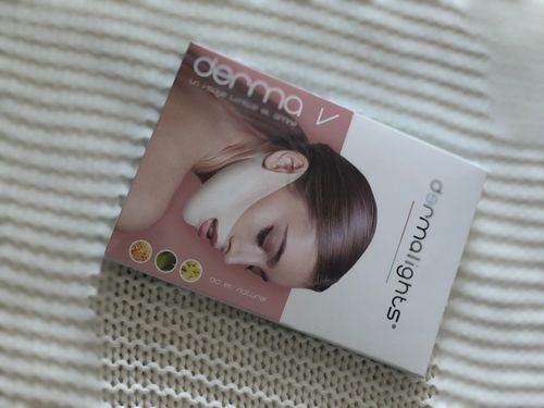 Customer photo review of DermaV™  |  Masque amincissant pour ovale du visage