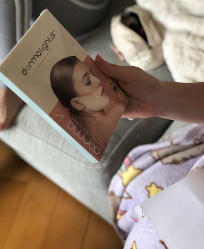 Customer photo review of DermaV™  |  Masque amincissant pour ovale du visage