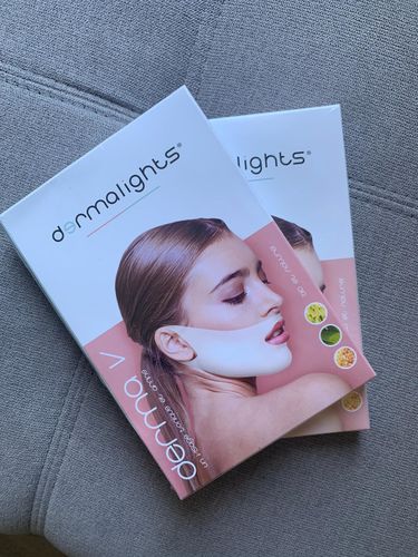 Customer photo review of DermaV™  |  Masque amincissant pour ovale du visage