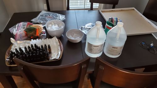 Customer photo review of liquid hand sanitizer