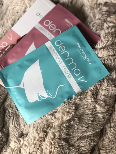 Customer photo review of DermaV™  |  Masque amincissant pour ovale du visage