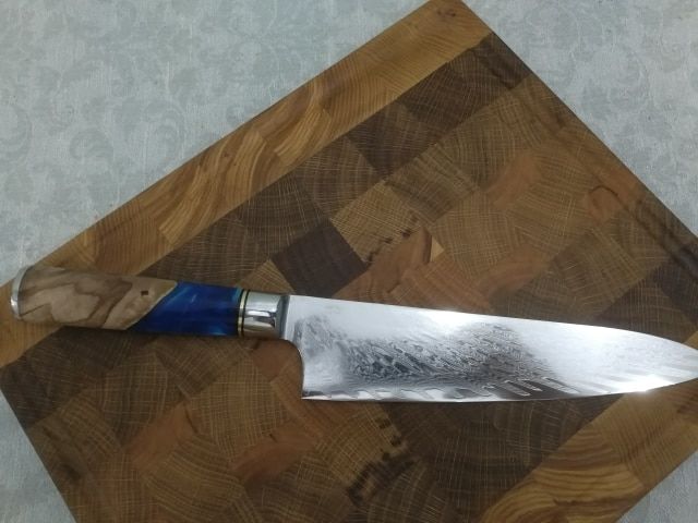 Customer photo review of Japanisches Damast Chef Messer