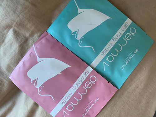Customer photo review of DermaV™  |  Masque amincissant pour ovale du visage