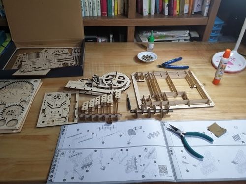 Customer photo review of Robotime 3D Wooden Marble Run Kit