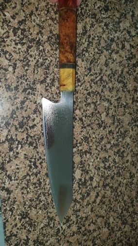 Customer photo review of Japanisches Damast Santoku Messer