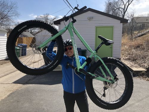 Customer photo review of Minnesota Womens Fat Bike 26"