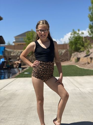 Customer photo review of Sun Baked Bottoms | Leopard Print