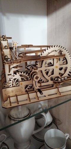 Customer photo review of Robotime 3D Wooden Marble Run Kit