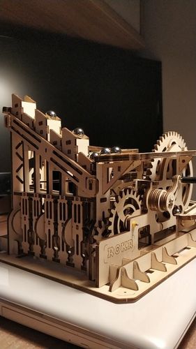 Customer photo review of Robotime 3D Wooden Marble Run Kit