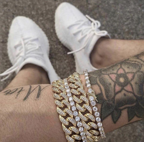 Customer photo review of ICED CUBAIN. – 12MM OR BLANC