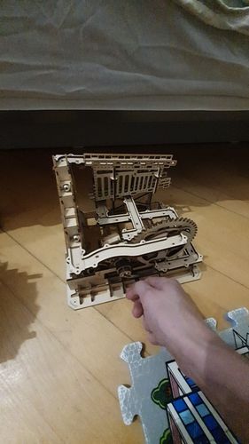 Customer photo review of Robotime 3D Wooden Marble Run Kit