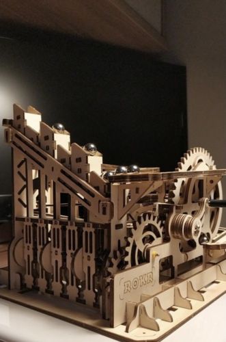Customer photo review of Robotime 3D Wooden Marble Run Kit