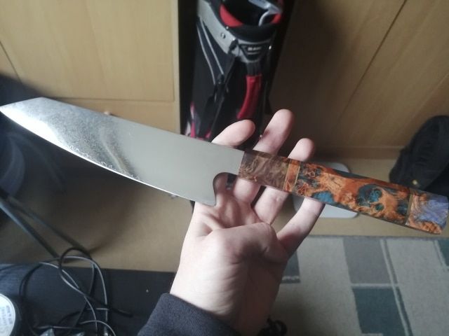 Customer photo review of Japanisches Damast Santoku Messer