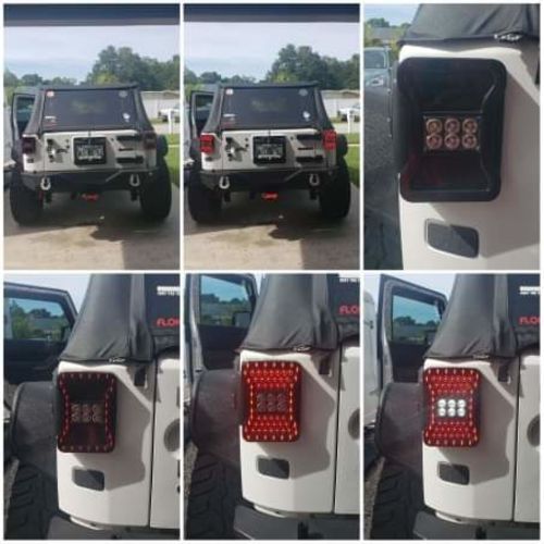 Customer photo review of JK to JL Conversion Tail Lights for 07-18 Jeep Wrangler JK/ JKU