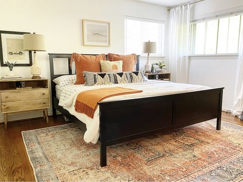 Customer photo review of The Rug Collective­™ Distressed Vintage Cezanne Terracotta Sky Area Rug