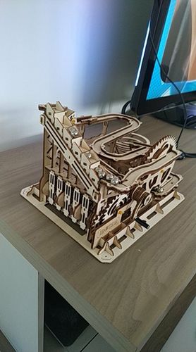 Customer photo review of Robotime 3D Wooden Marble Run Kit