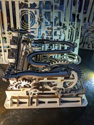 Customer photo review of Robotime 3D Wooden Marble Run Kit