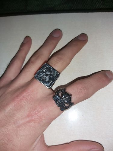 Customer photo review of DEATH SIGNET RING