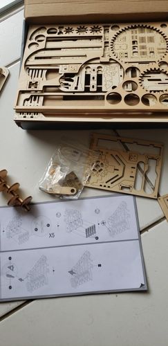 Customer photo review of Robotime 3D Wooden Marble Run Kit