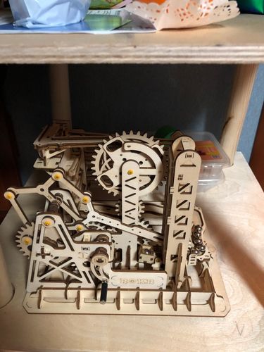 Customer photo review of Robotime 3D Wooden Marble Run Kit
