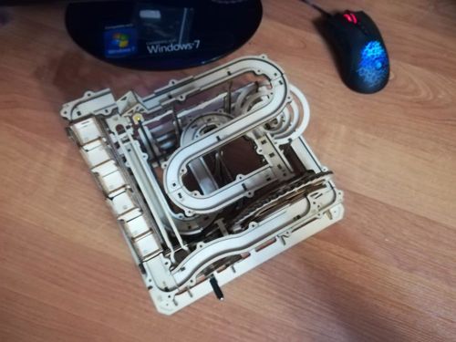 Customer photo review of Robotime 3D Wooden Marble Run Kit