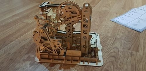 Customer photo review of Robotime 3D Wooden Marble Run Kit