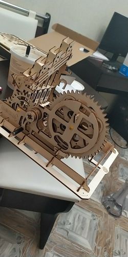 Customer photo review of Robotime 3D Wooden Marble Run Kit