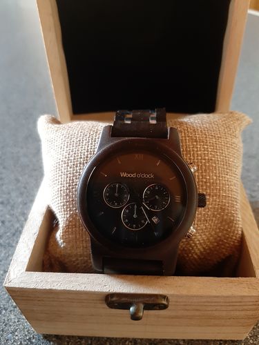 Customer photo review of Wood o'clock - Edelholz