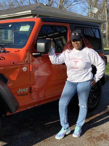 Customer photo review of Black Physician Assistants Matter - Sweatshirt