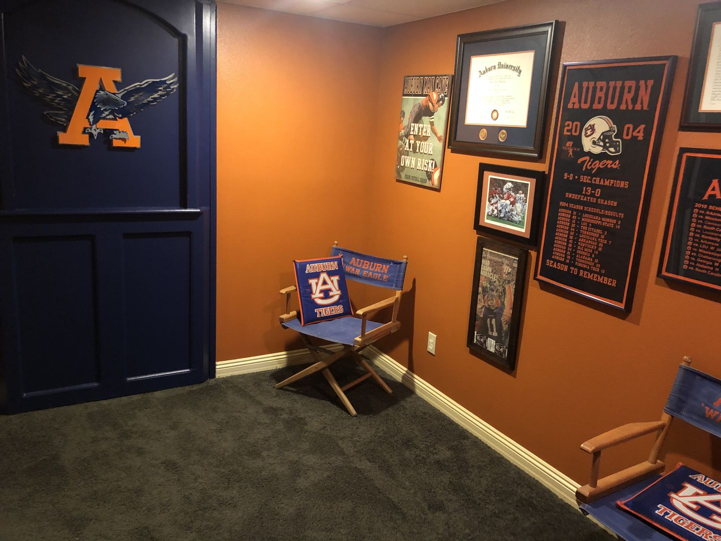 Customer photo review of Auburn University War Eagle 3D Vintage Metal Artwork