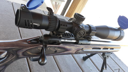 Customer photo review of Sniper ZT 5-27x50 FFP Scope Side Parallax Adjustment Glass Etched Reticle Red Green Illuminated with Scope Mount