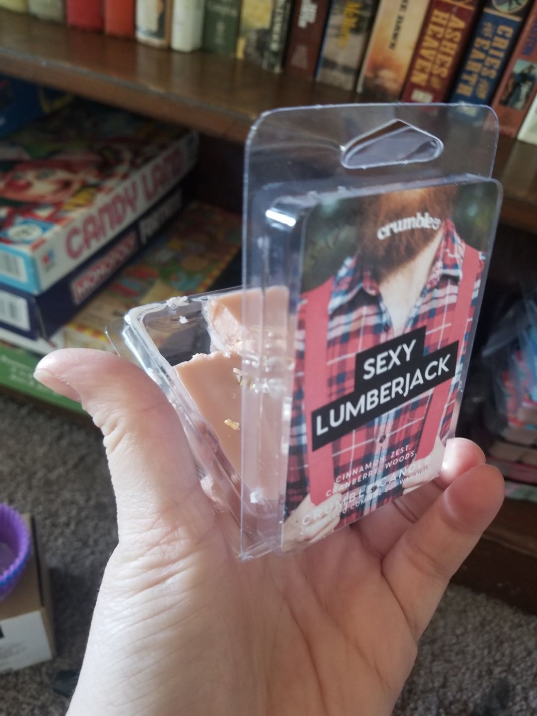 Customer photo review of Sexy Lumberjack Wax Melts