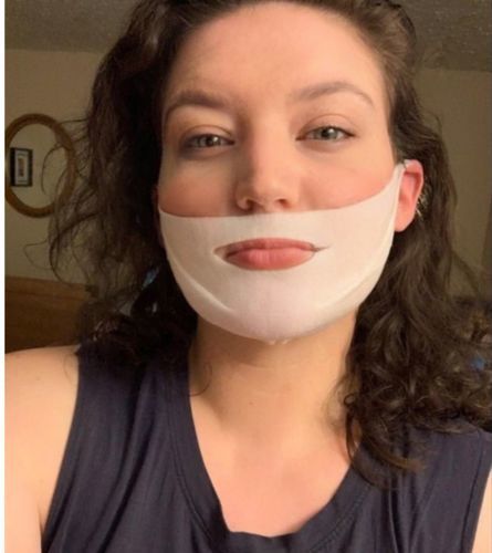 Customer photo review of Masque amincissant DermaV™