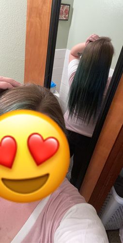 Customer photo review of Tape in Hair Extensions 100% Remy Human Hair Balayage Ombre 20 Pieces 50 Grams (3/6/22)