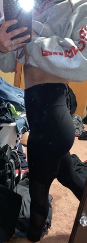 Customer photo review of Mesh Active Butt Lift Leggings - Black
