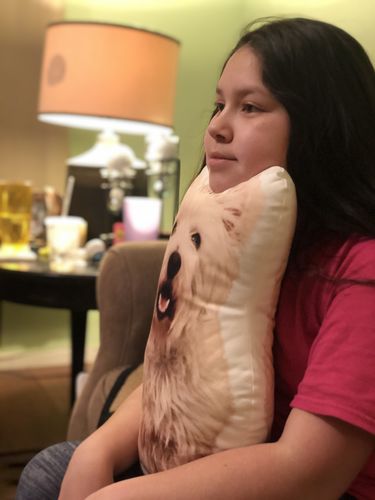Customer photo review of Custom Dog Pillow