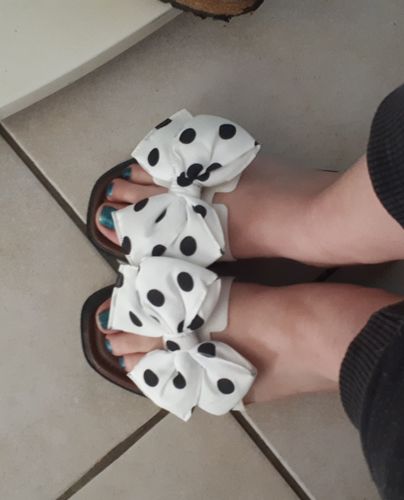 Customer photo review of Bowknot Design Sandales à bout ouvert