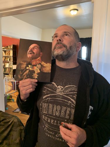 Customer photo review of The Veteran - Custom Canvas
