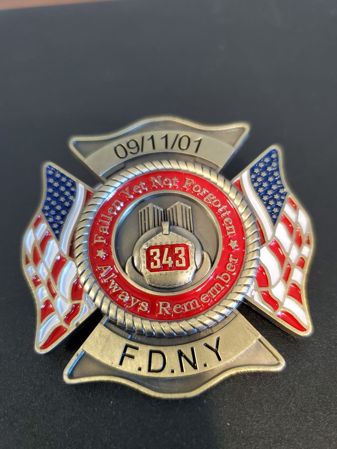 Customer photo review of 9/11 Firefighter Lapel Pin